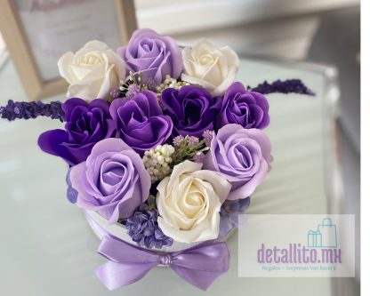 FLORES DE JABON MORADO