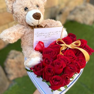 Corazon Rosas y Osito