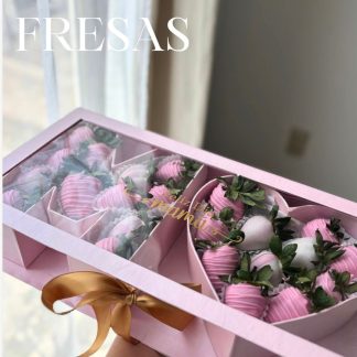 Caja Letras MOM con fresas