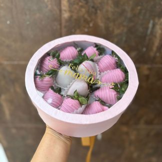 Caja circular con fresas